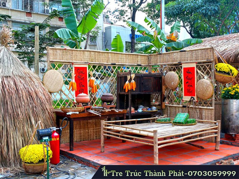 gian hàng bằng tre tại Tre Trúc Thành Phát