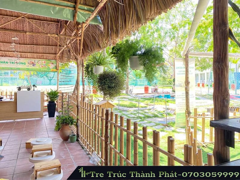 hàng rào bằng tre