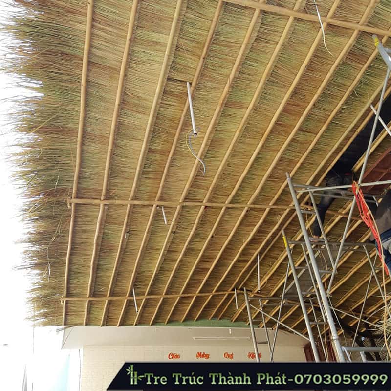 mái nhà bằng tre