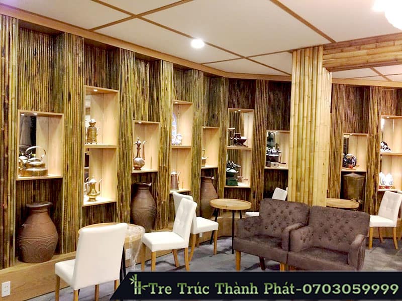 ốp tường bằng tre