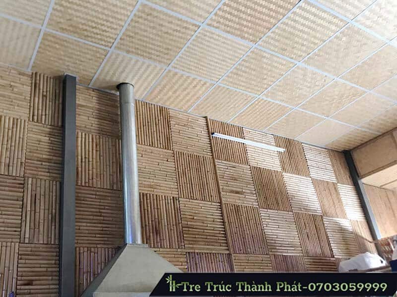 ốp tường tre trúc ngẫu nhiên