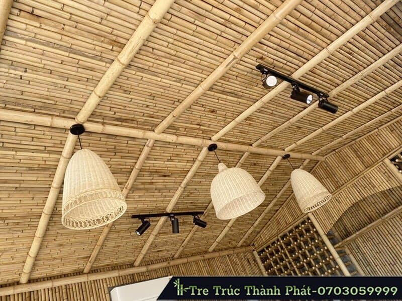 thi công trần tre