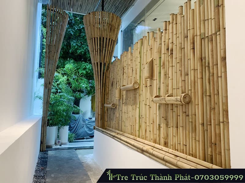 vách ngăn tre