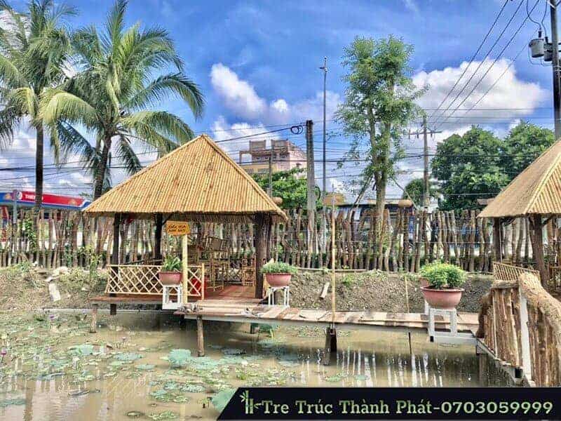 chòi nghỉ bằng tre