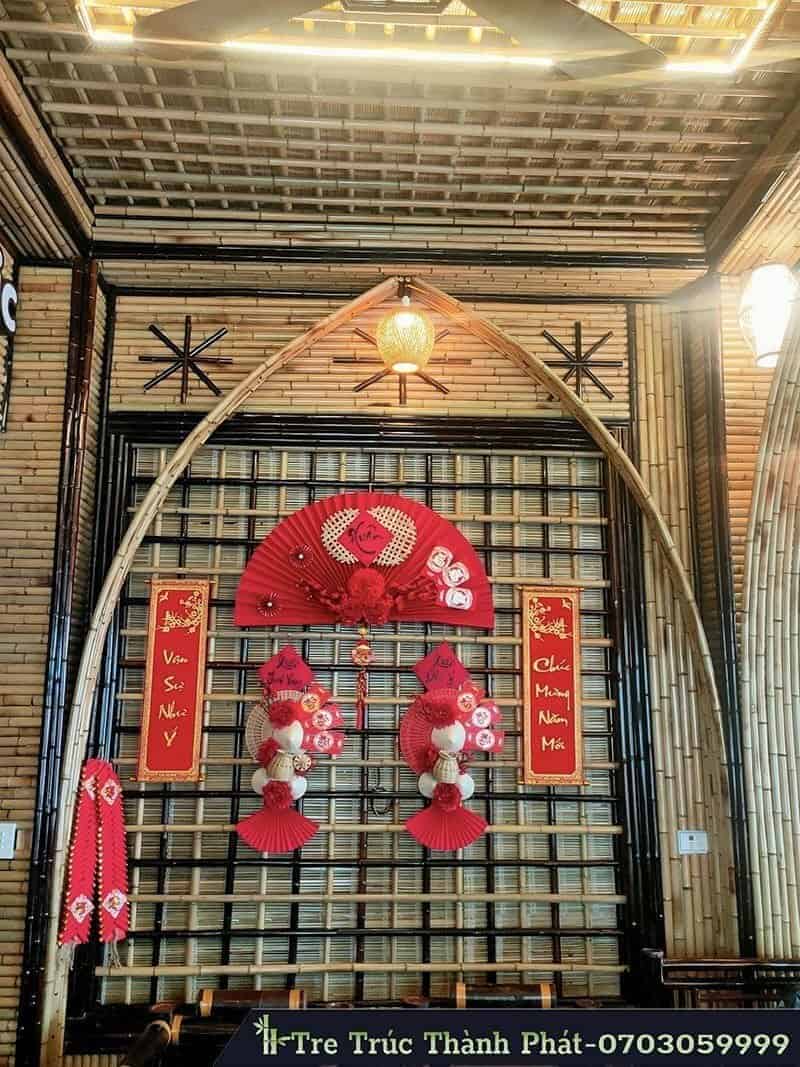 thiết kế quán cafe bằng tre trúc